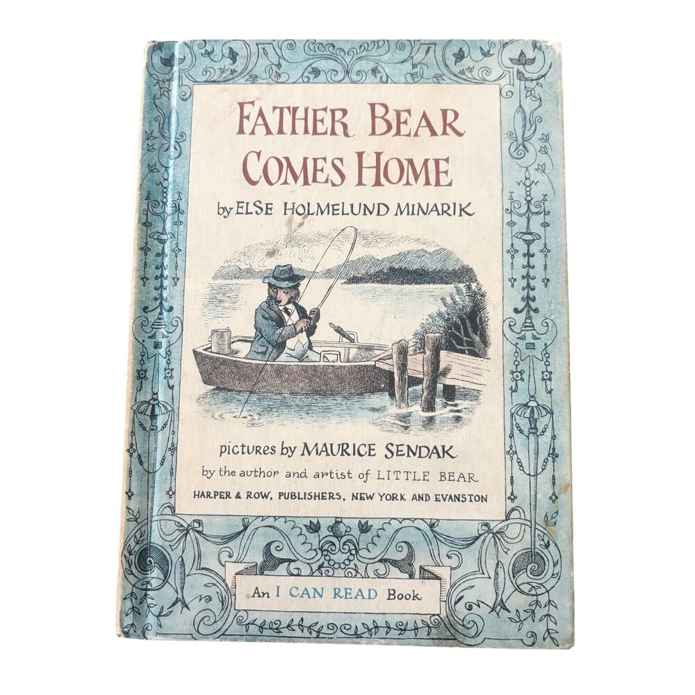 Vintage Book Father Bear Comes Home by Else Holmelund Minarik 1959